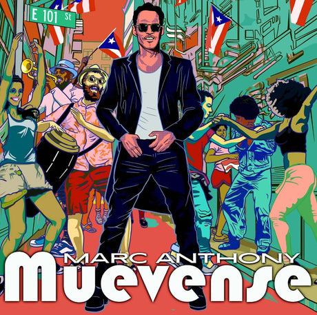the album cover for Marc Anthony - Muevense