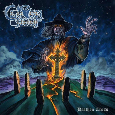 the album cover for Cloven Hoof - Heathen Cross [Colored Vinyl] (Purp)
