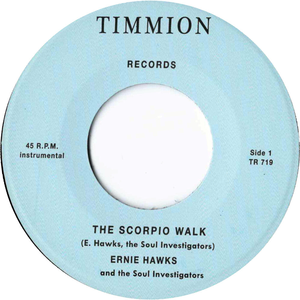 the album cover for Ernie Hawks & The Soul Investigators - Scorpio Walk/Message Of Love