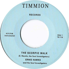 the album cover for Ernie Hawks & The Soul Investigators - Scorpio Walk/Message Of Love