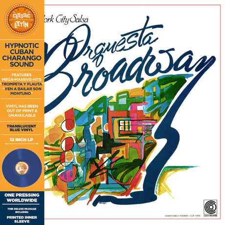 the album cover for Orquestra Broadway - New York City Salsa (Blue) [Colored Vinyl] [Remastered] [Reissue]