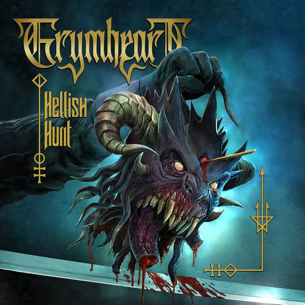 the album cover for Grymheart - Hellish Hunt [Clear Vinyl] [Limited Edition] (Trq)