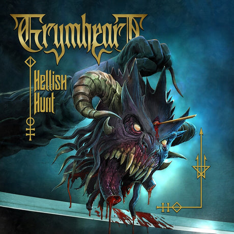 the album cover for Grymheart - Hellish Hunt [Clear Vinyl] [Limited Edition] (Trq)