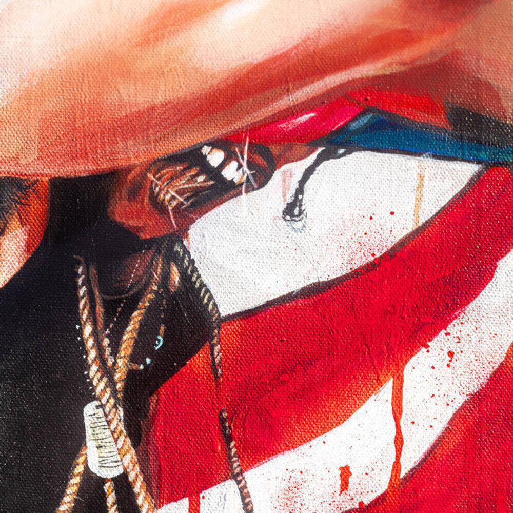 the album cover for Pink Siifu - Negro Deluxe - Red W/ Black Splatter (Blk) [Colored Vinyl]