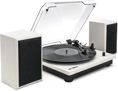 Victrola Montauk Bluetooth Turntable System Record Player White (VM-135WHT) - Turntable