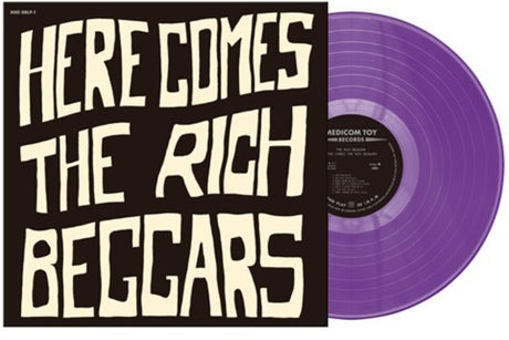 the album cover for Rich Beggars - Here Comes The Rich Beggars [Colored Vinyl] (Purp)