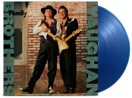 the album cover for VAUGHAN BROTHERS - Family Style (Blue) [Colored Vinyl] [Limited Edition] [180 Gram] (Hol)