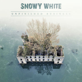 the album cover for Snowy White - Unfinished Business