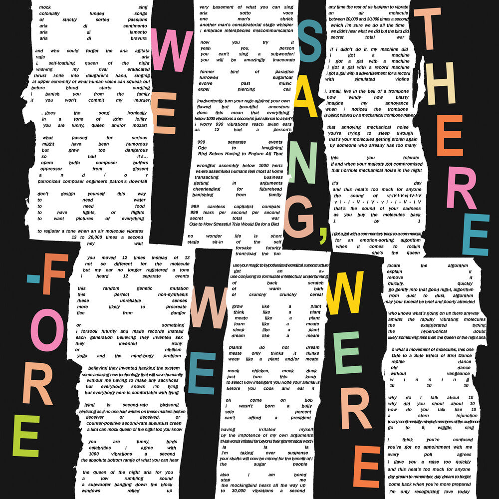 the album cover for Greg Saunier - We Sang Therefore We Were [Colored Vinyl]