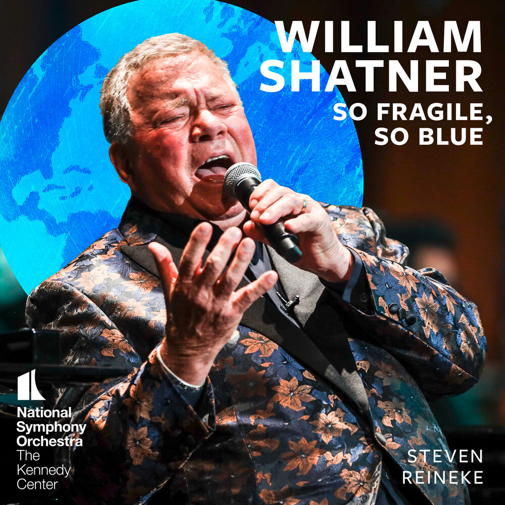 the album cover for William Shatner - So Fragile So Blue