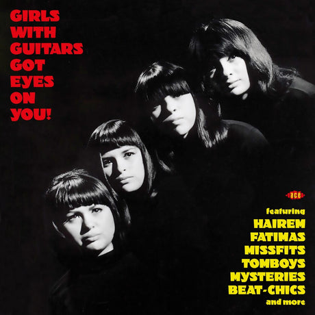 the album cover for Girls With Guitars Got Eyes On You / Various - Girls With Guitars Got Eyes On You / Various