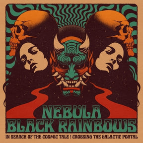 the album cover for Nebula / Black Rainbows - In Search Of The Cosmic Tale: Crossing The [Colored Vinyl]