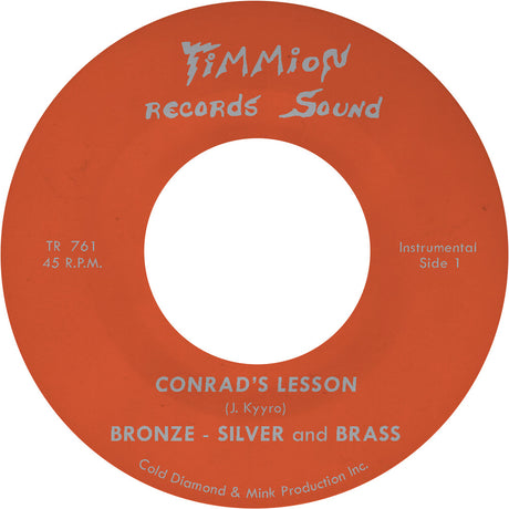 the album cover for Bronze Silver & Brass - Conrad's Lesson - Transparent Red [Colored Vinyl] (Red)