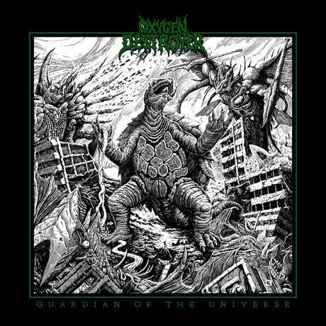 the album cover for Oxygen Destroyer - Guardian Of The Universe (Green Vinyl) [Colored Vinyl]
