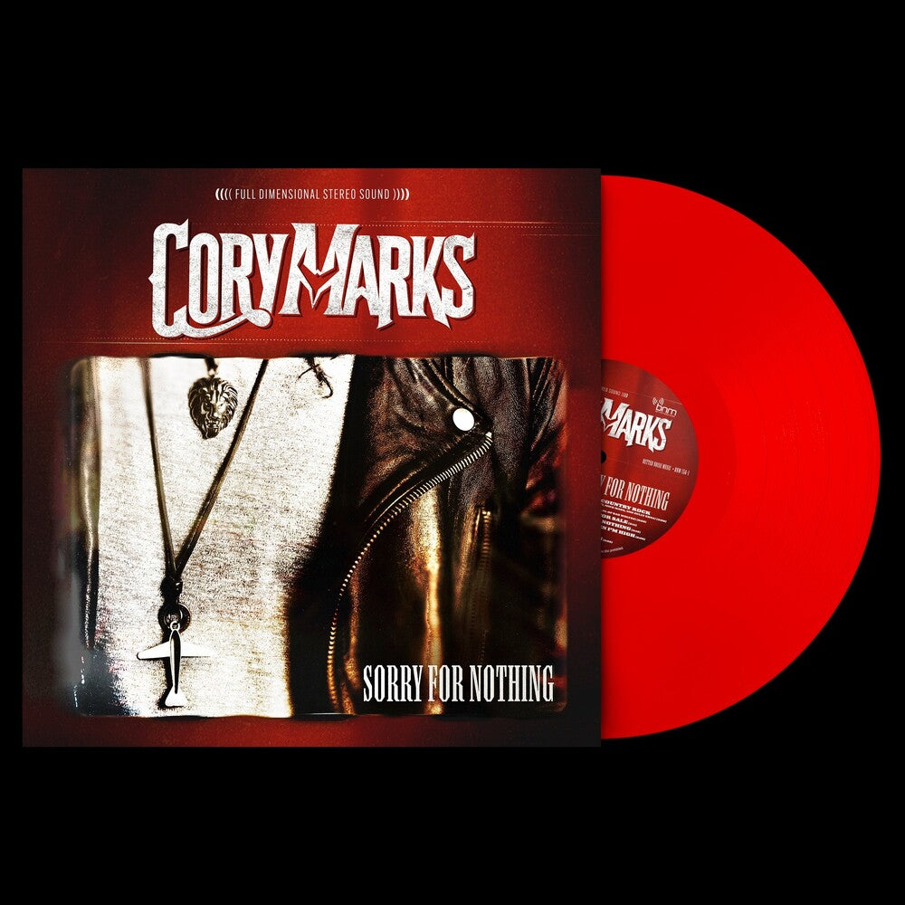 the album cover for Cory Marks - Sorry For Nothing - Red [Colored Vinyl] (Red)