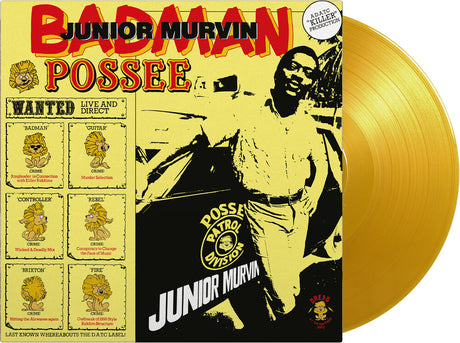 the album cover for Junior Murvin - Bad Man Possee [Colored Vinyl] [Limited Edition] [180 Gram] (Ylw)