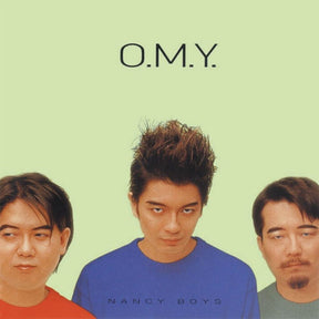 the album cover for Oriental Magnetic Yellow (O.M.Y.) - Nancy Boys / Nervous [Clear Vinyl]