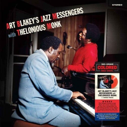 Art Blakey's Jazz Messengers With Thelonious Monk - Limited 180-Gram Red Colored Vinyl with Bonus Tracks (Vinyl)