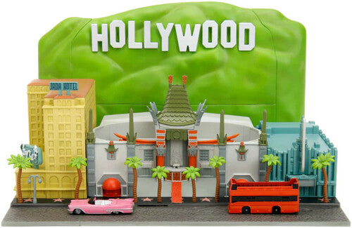 Nano Hwr Walk Of Fame With Hw Sign And 2 Vehicles - Nano Hwr Walk Of Fame With Hw Sign And 2 Vehicles - Collectibles