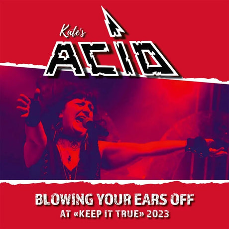 the album cover for Kate's Acid - Blowing Your Ears Off [Colored Vinyl] (Red)
