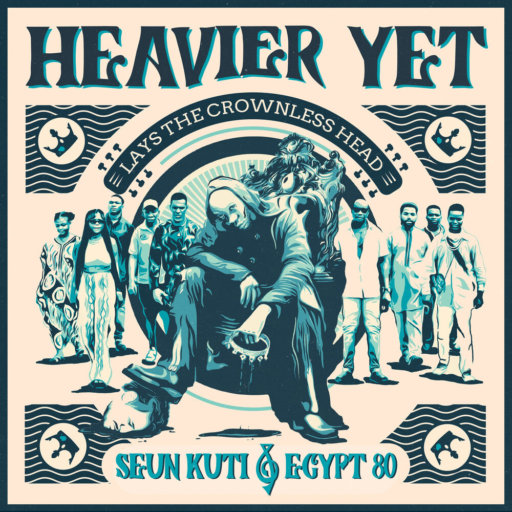 the album cover for Seun Kuti  / Egypt 80 - Heavier Yet (Lays The Crownless Head)