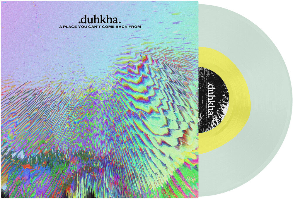 the album cover for Duhkha - A Place You Can't Come Back From [Coke Bottle Clear + Yellow LP]