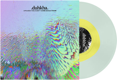 the album cover for Duhkha - A Place You Can't Come Back From [Coke Bottle Clear + Yellow LP]