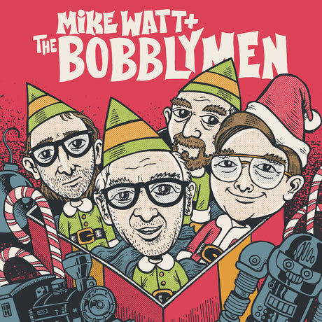the album cover for Mike Watt  & The Bobblymen - Surfin' With The Claus [Limited Edition] (Wht) [Download Included]