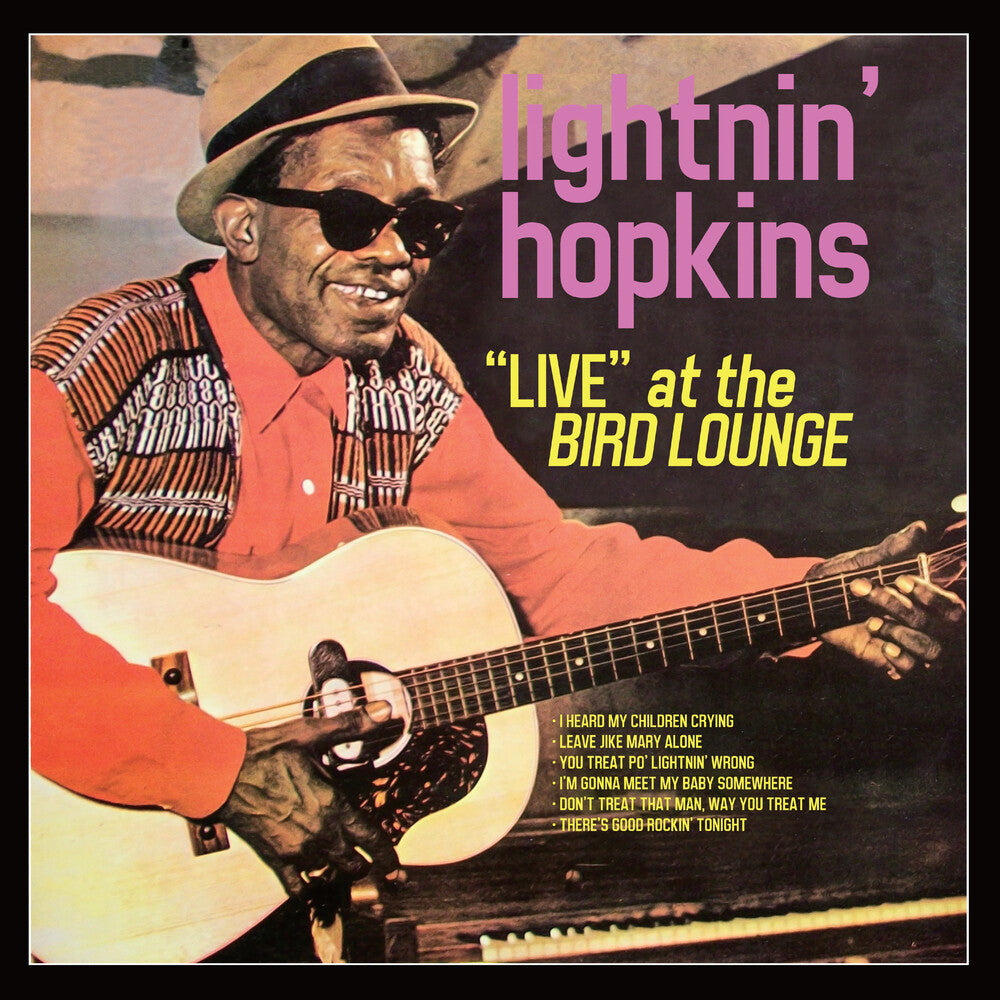 the album cover for Lightnin' Hopkins - At The Bird Lounge [Colored Vinyl] (Red)