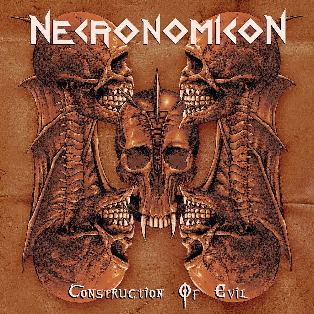the album cover for Necronomicon - Construction Of Evil [Colored Vinyl] [Limited Edition] (Coll) [Remastered]