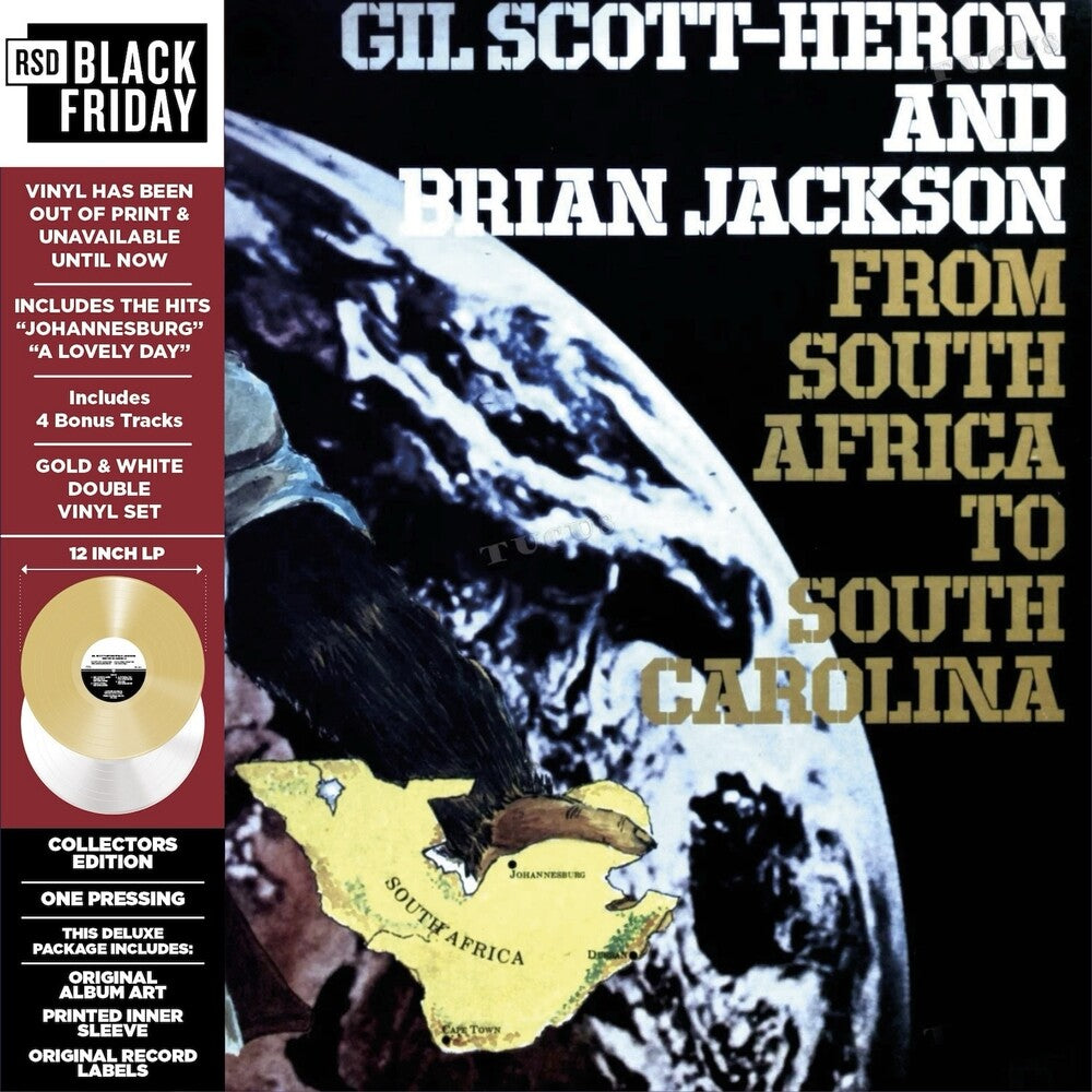 the album cover for Scott-Gil Heron  / Jackson,Brian - From South Africa To South Carolina (Rsd) [Colored Vinyl] [RSD Black Friday 2024]