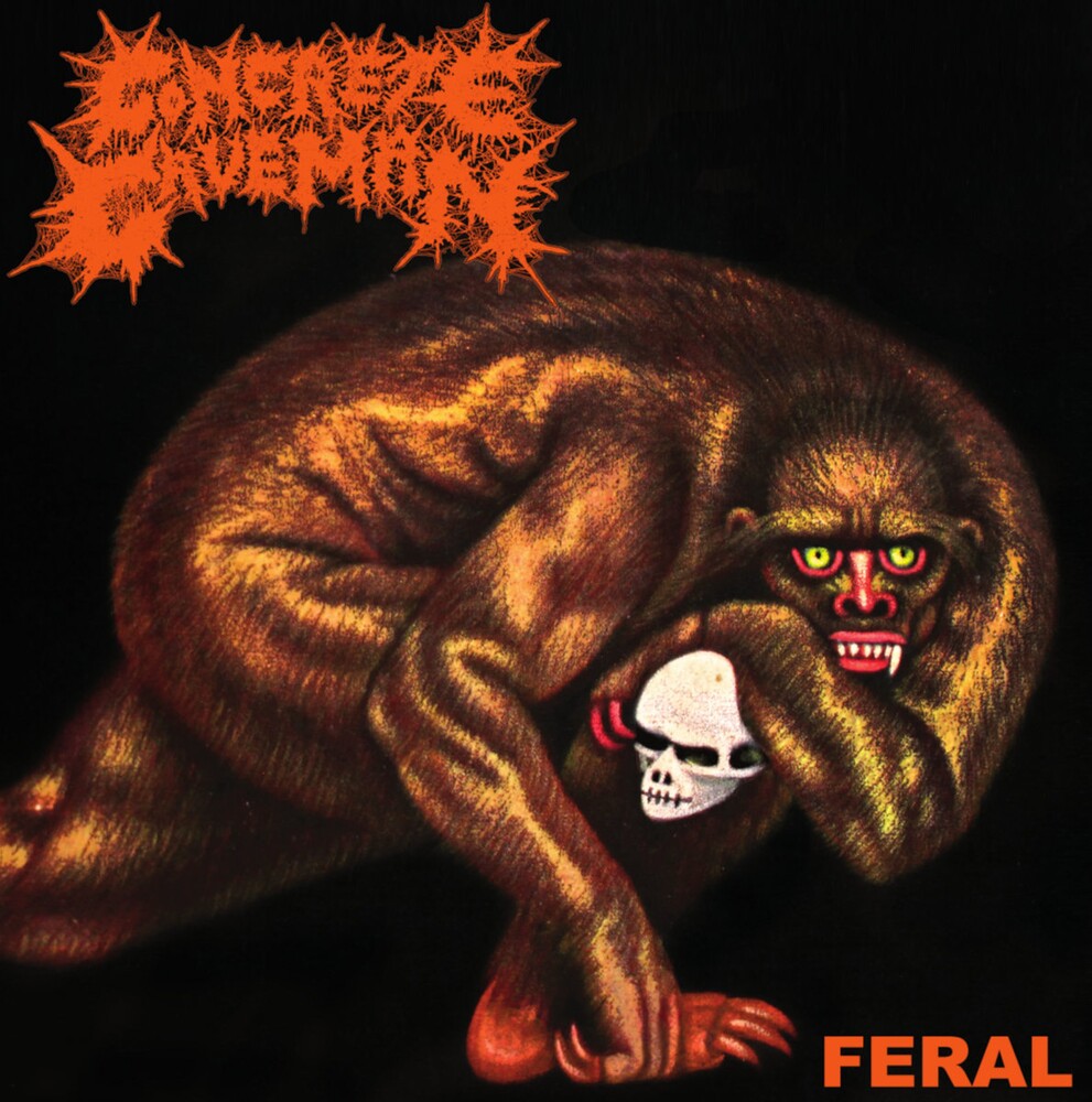 the album cover for Concrete Caveman - Feral