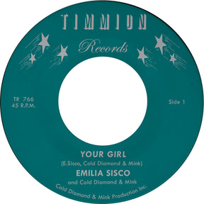 the album cover for Emilia Sisco  / Cold Diamond & Mink - Your Girl