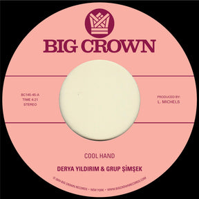 the album cover for Derya Yildirim - Cool Hand B/W Yakamoz
