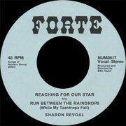 the album cover for Sharon Revoal - Reaching For Our Star B/W Run Between Raindrops