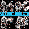 the album cover for Los Straitjackets - Supersonic Guitars In 3-D (Blue) [Colored Vinyl] [Clear Vinyl]