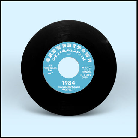 the album cover for 1984 - There's A Wrinkle In Our Time B/W Psychadelic Love