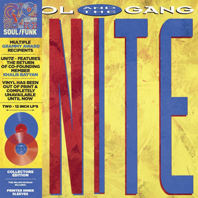 the album cover for Kool & The Gang - Unite (Blue) [Colored Vinyl] (Ep) [Limited Edition] (Red) [Remastered] [Reissue]