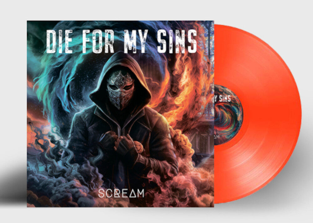 the album cover for Die for My Sins - Scream - Orange [Colored Vinyl] [Limited Edition] (Org)