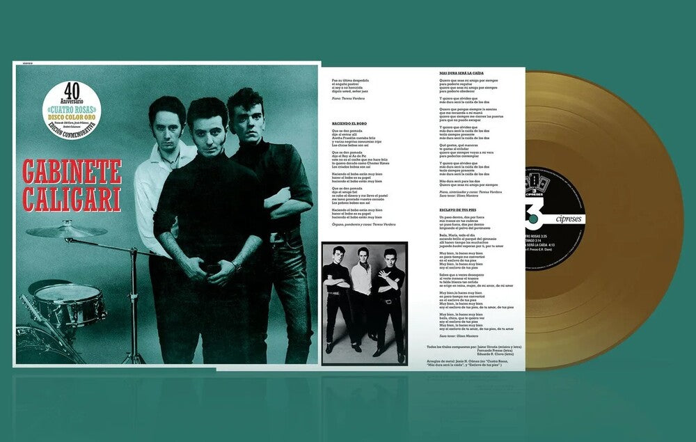 the album cover for Gabinete Caligari - Cuatro Rosas