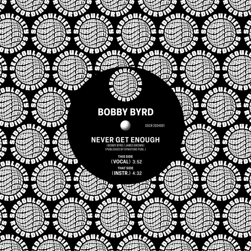 the album cover for Byrd, Bobby - Never Get Enough