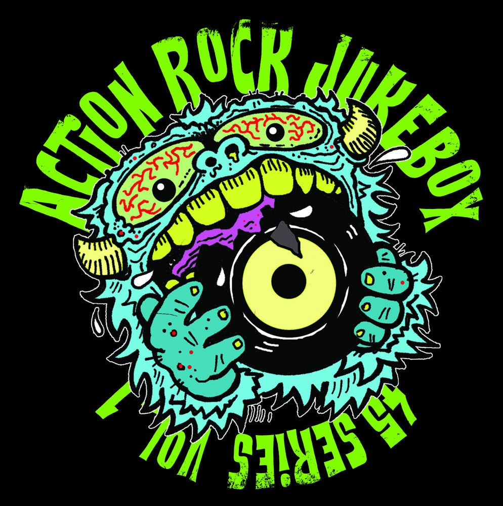 the album cover for Action Rock Jukebox 45 Series 1 / Various - Action Rock Jukebox 45 Series 1 (Various Artists)