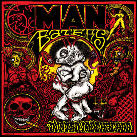 the album cover for Man-Eaters - Quatro Muchachos