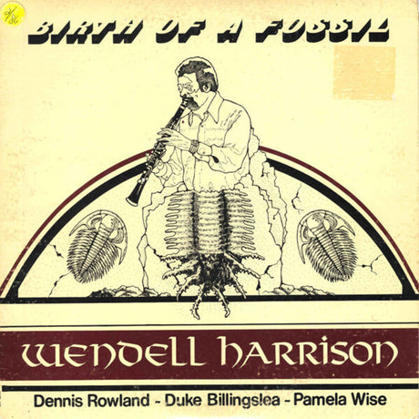 the album cover for Harrison, Wendell - Birth Of A Fossil - 180-Gram Lemon & Black Galaxy Colored Vinyl