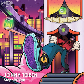 the album cover for Jonny Tobin - Steppin' Out [LP]