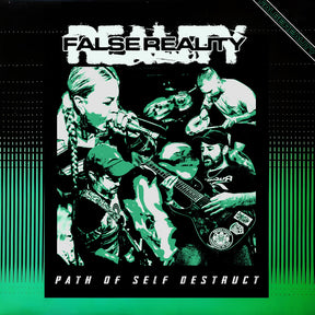 the album cover for False Reality - Path Of Self Destruct [Colored Vinyl] (Grn)