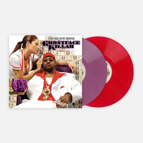 the album cover for Ghostface Killah - Big Doe Rehab - Red & Purple Colored Vinyl