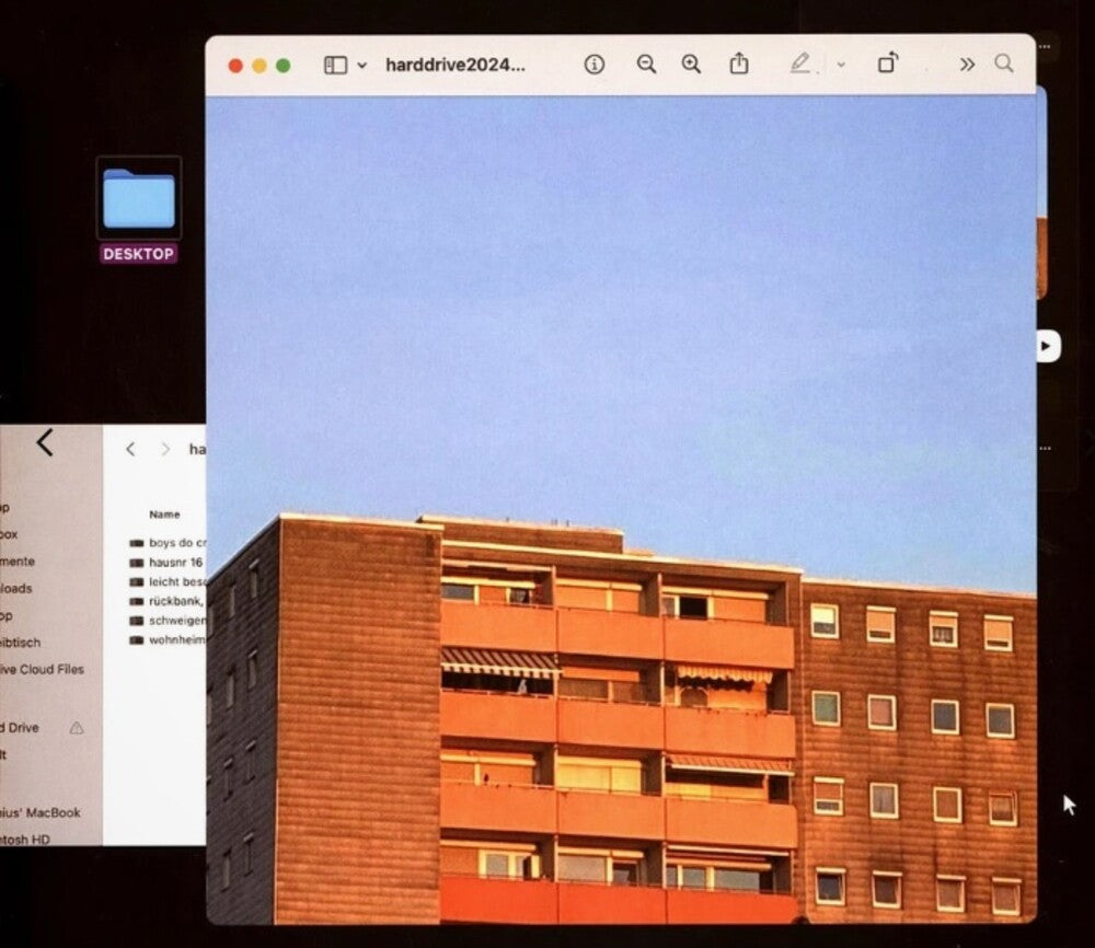 the album cover for Kasi / Antonius - Harddrive2024 - Transparent Blue Colored Vinyl