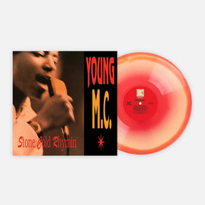 the album cover for Young MC - Stone Cold Rhymin [Colored Vinyl] (Gol) [180 Gram] (Red) (Can)