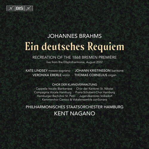 Brahms / Lindsey / Kristinsson - Ein Deutsches Requiem - Super Audio CD